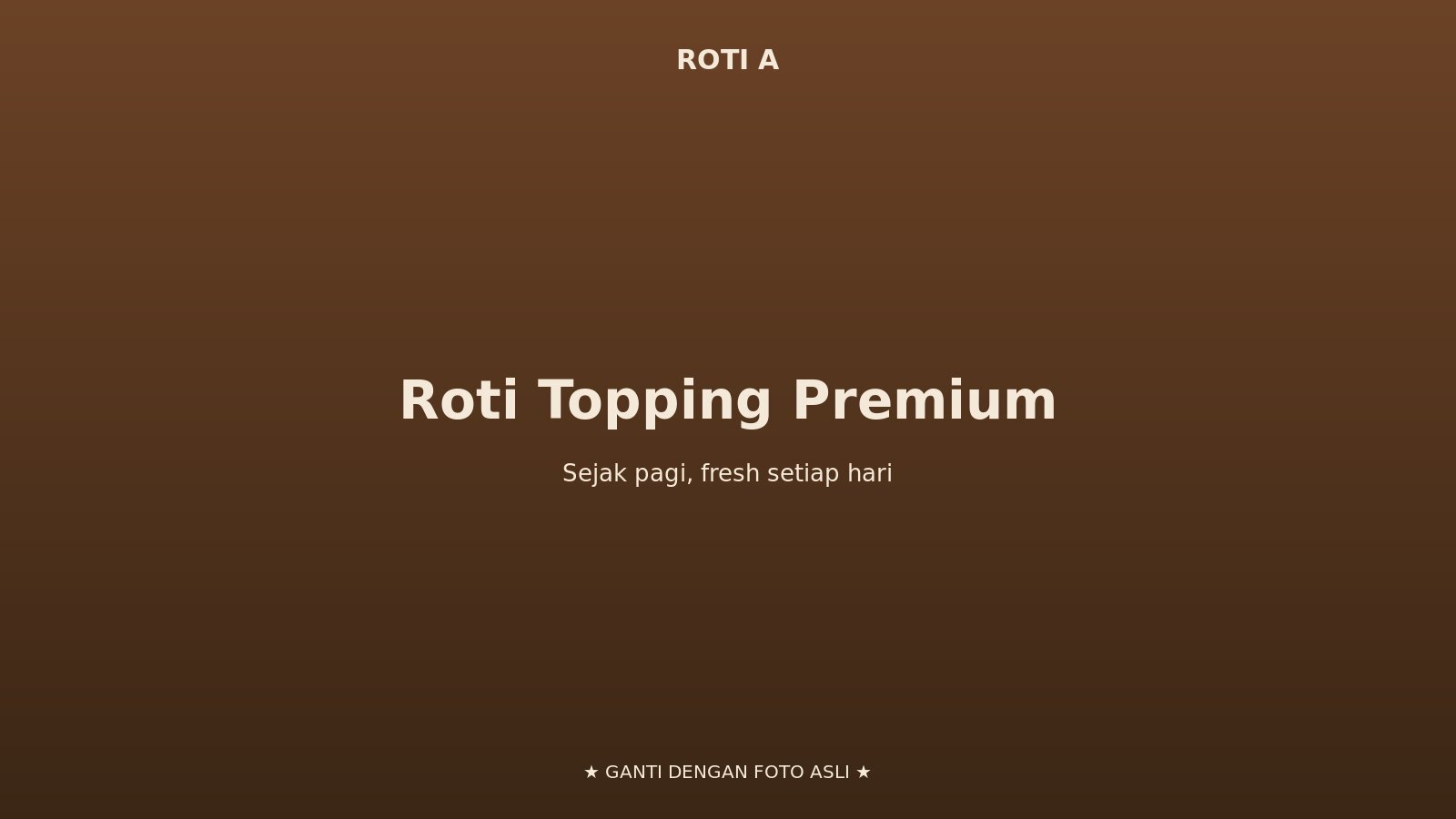 Etalase roti topping Roti A