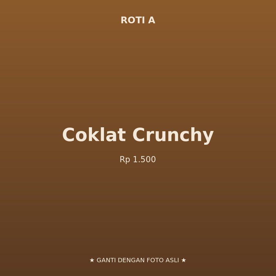 Roti Coklat Crunchy