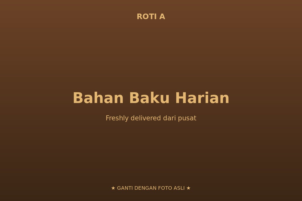 Bahan baku dikirim harian